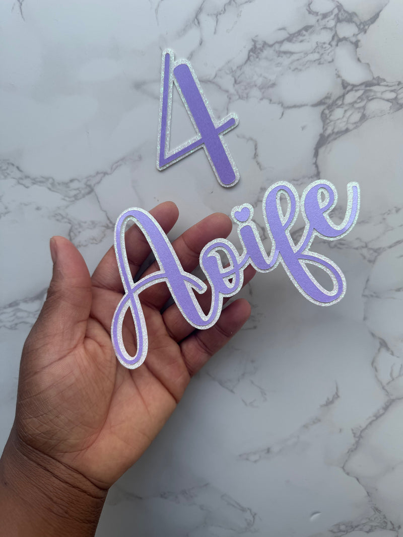 Name and Age Charms - Demi's Krafts