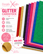 Lilac Glitter Cardstock - Demi's Krafts