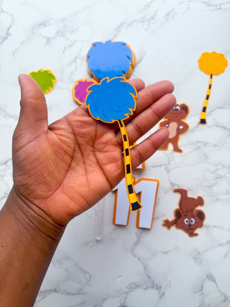 Personalised Lorax Cake Toppers Set - Demi's Krafts