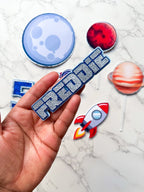 Astronaut Birthday Cake Toppers - Demi's Krafts