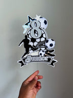3D Football Cake Topper: Custom Team & Colours available - Demi's Krafts