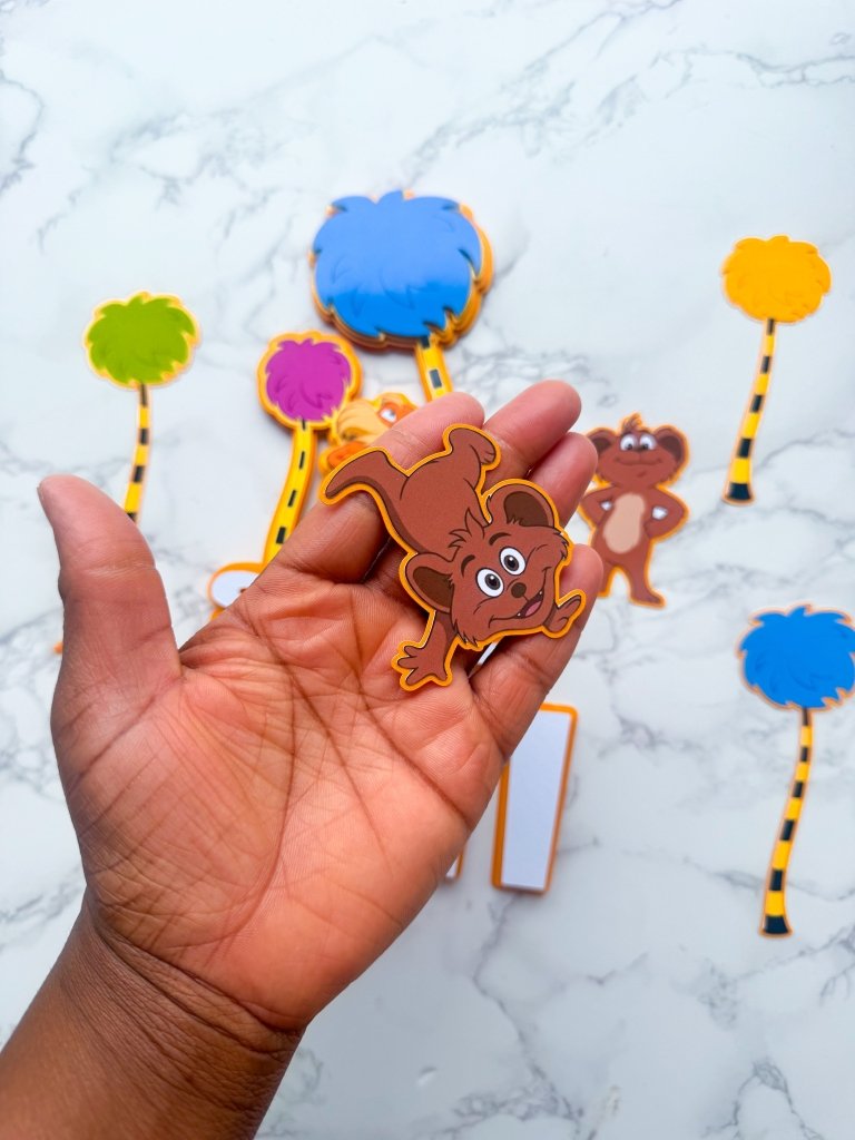 Personalised Lorax Cake Toppers Set - Demi's Krafts