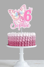 Pastel Butterfly Cake Topper and Cupcake Toppers - Demi's Krafts