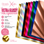 Black Foil Cardstock - Demi's Krafts