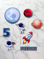 Astronaut Birthday Cake Toppers - Demi's Krafts