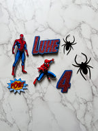 Personalised Spider Hero Cake Topper Set - £10 Set