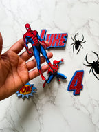 Personalised Spider Hero Cake Topper Set - £10 Set