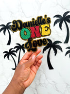 One Love Caribbean Themed Birthday Cake Topper - Demi's Krafts