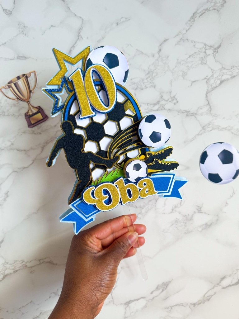 3D Football Cake Topper: Custom Team & Colours available - Demi's Krafts