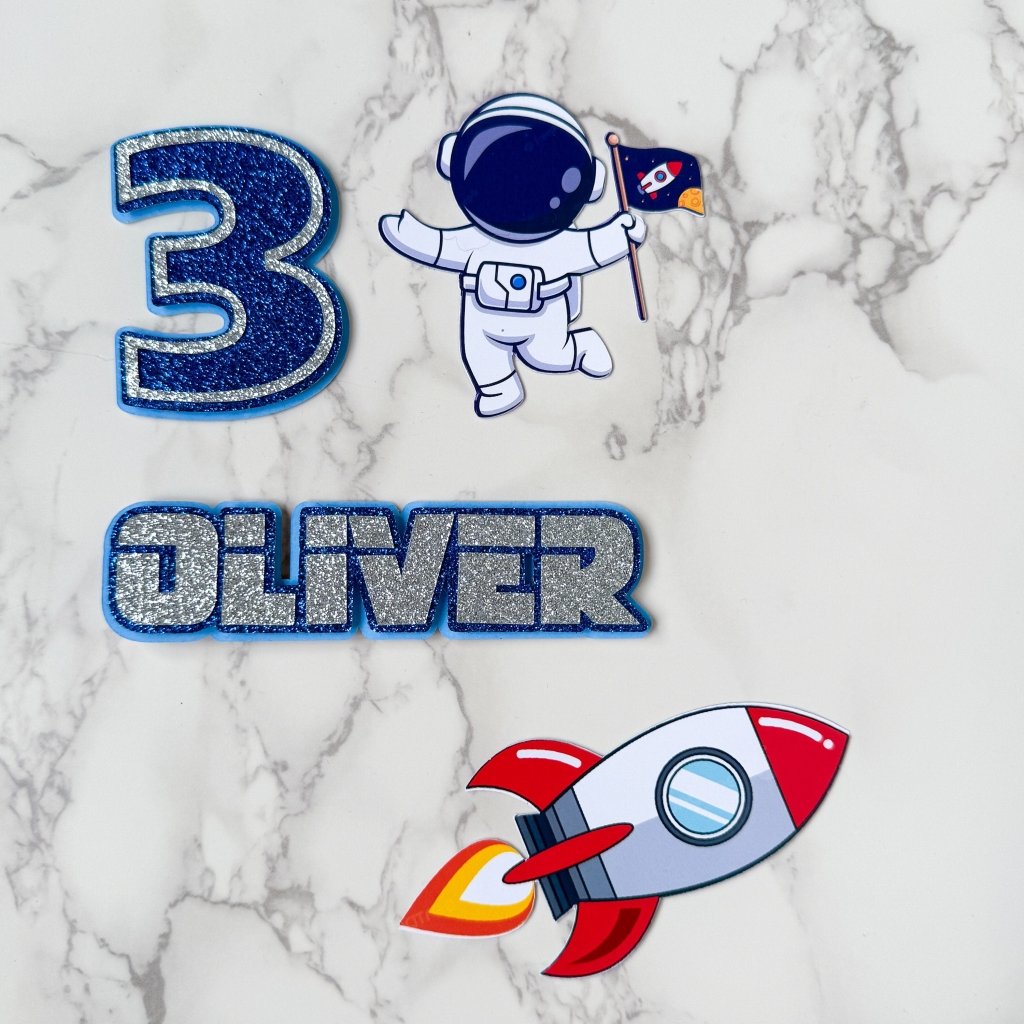 Astronaut Cake Charm Topper - Demi's Krafts