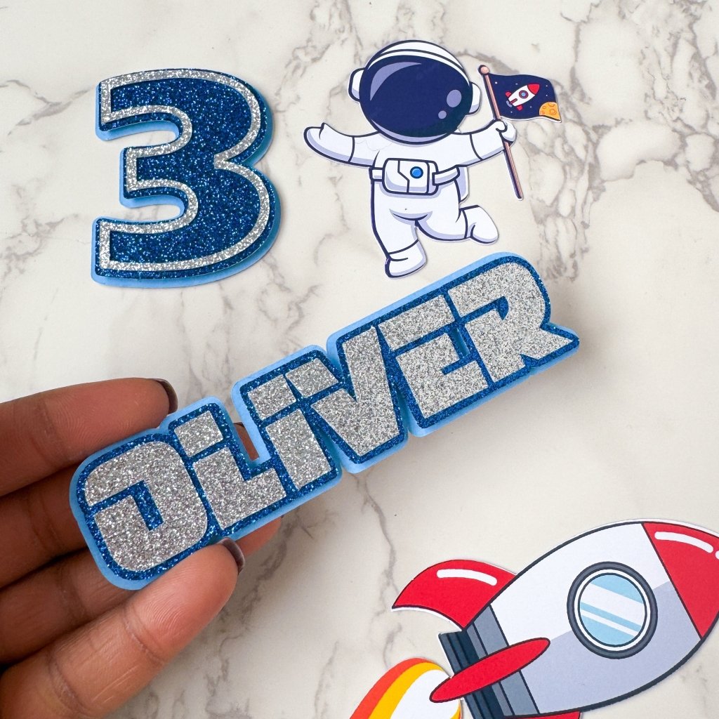 Astronaut Cake Charm Topper - Demi's Krafts