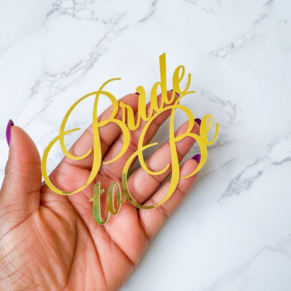 Bride to Be Cake Topper Charm - Demi's Krafts