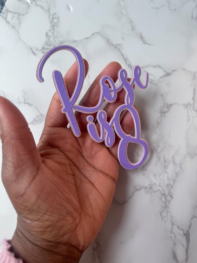 Name and age cake charm, Birthday cake toppers charms - Demi's Krafts