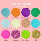 Glitter Number Cake Topper: Thin Font Age Charm - Demi's Krafts