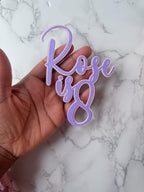 Name and age cake charm, Birthday cake toppers charms - Demi's Krafts