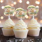 Wild and Three safari birthday cake topper and cupcake toppers - Demi's Krafts